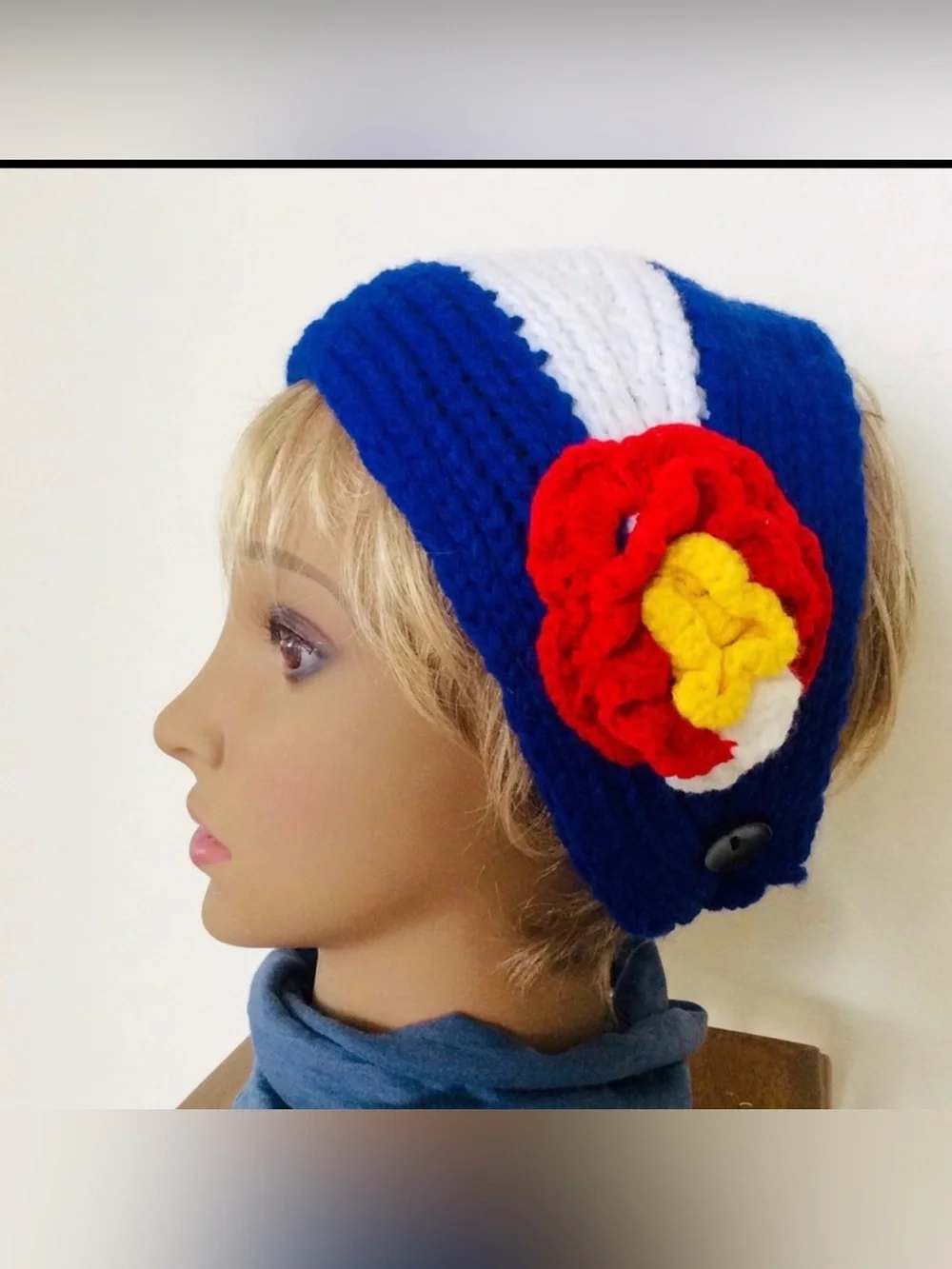 Colorado Flag Knit Headband Hat Size OS NWT